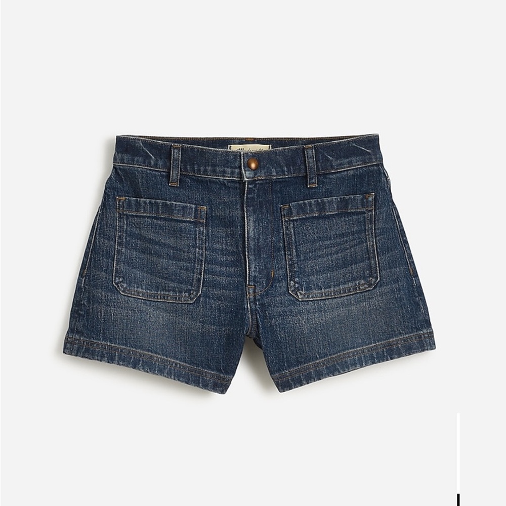 NWT Madewell The Denim Emmett Short: Patch Pocket Edition Size 29 Archibald Wash